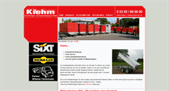 Desktop Screenshot of kiehm.de