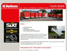 Tablet Screenshot of kiehm.de